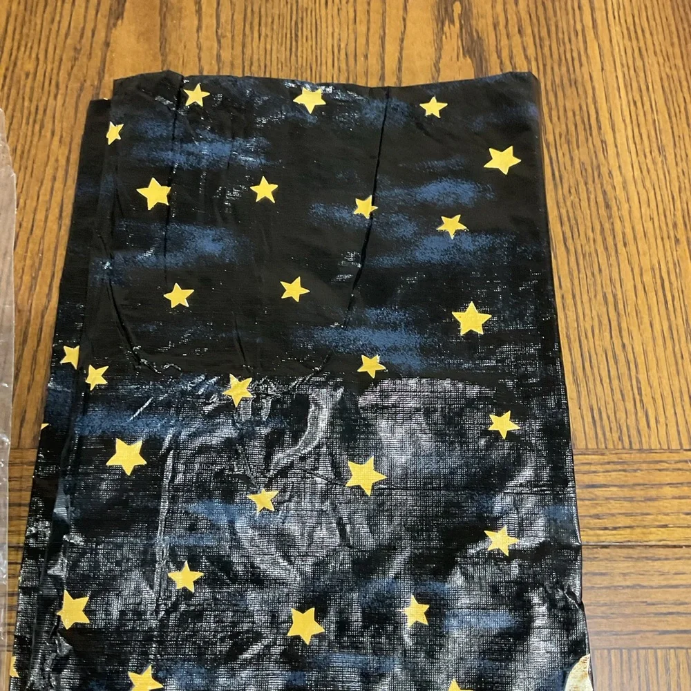 Debbie Mumm Spooky Halloween Tablecloth with Pumpkins 🎃 Cats 🐈‍⬛ Owls 🦉Stars